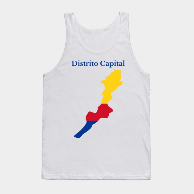 Capital District Colombia Map Tank Top by maro_00